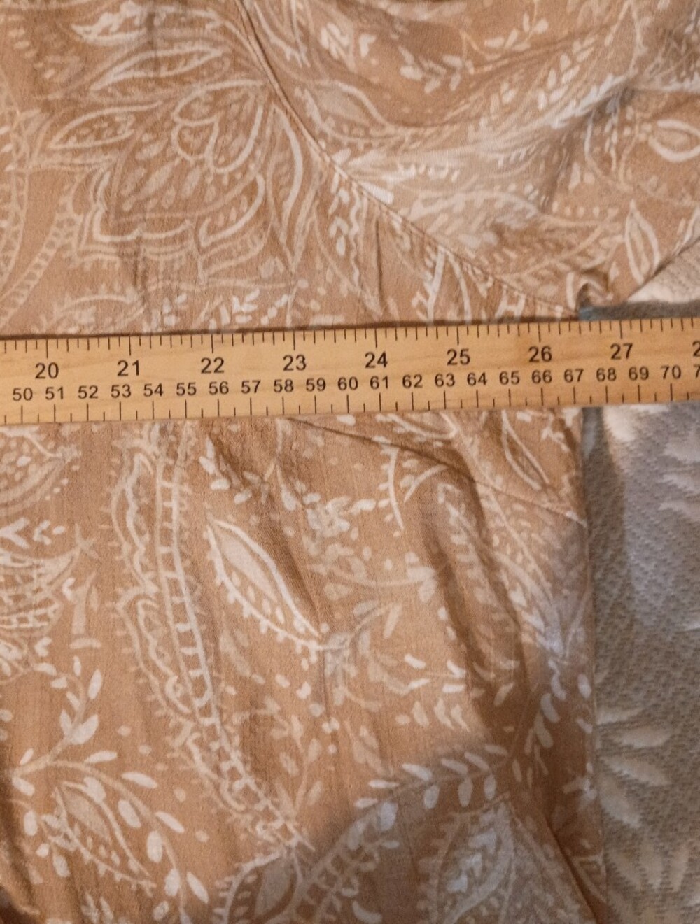 Ruby Rd. Cream Paisley Button-Front Blouse - Picture 6 of 7
